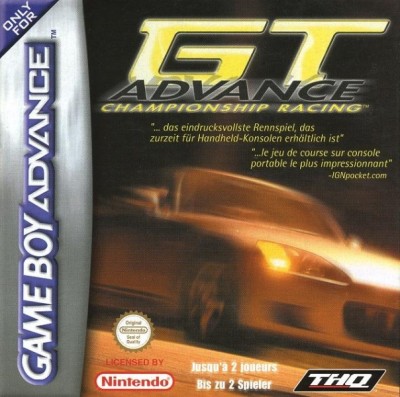 GT Advance Championship Racing en boîte - Game Boy Advance