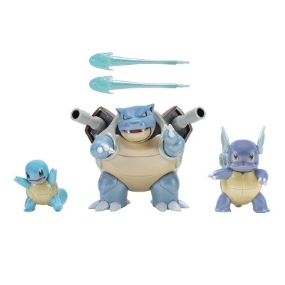 Pack Figurines Pokemon Select Evolution Squirtle, Wartortle & Blastoise Battle 3 - Figurine