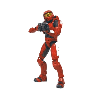 Red Spartan (bandes blanches) - Halo 2 (Limited Edition)  - Figurine
