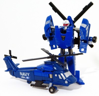 Figurine Flip Top Kaman Helicopter RM-40 - Gobots Robo Machine - Figurine