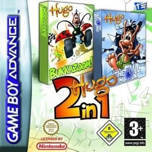 2 jeux en 1 : Hugo et le miroir maléfique et bukkazoom - Game Boy Advance