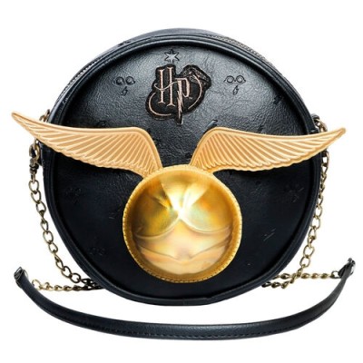 Sac en Bandouliére Harry Potter Golden Snitch Rond - Textile