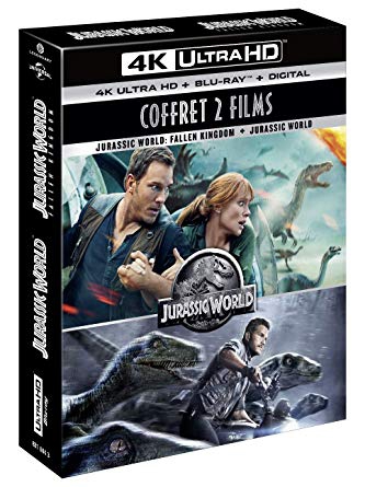 Jurassic World et Jurassic World : Fallen Kingdom Steelbook 4K - BluRay