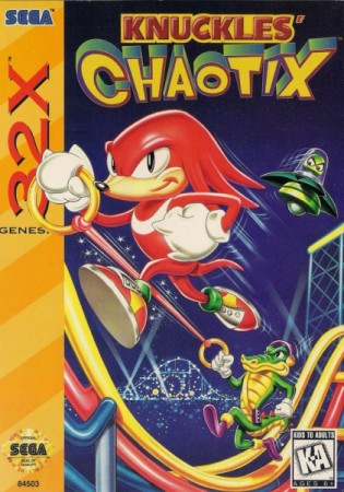 Knuckles' Chaotix (import USA) en boîte - 32 X