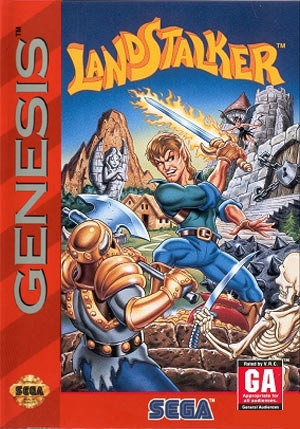 Landstalker (import USA) en boîte - Megadrive