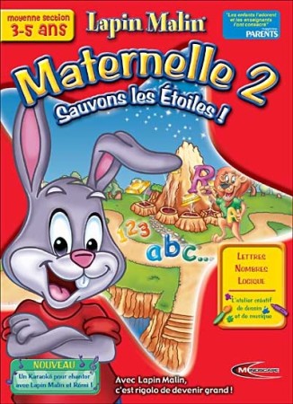 Lapin Malin : Maternelle 2 Moyenne Section - Sauvons les Etoiles avec karaoké - Jeux PC