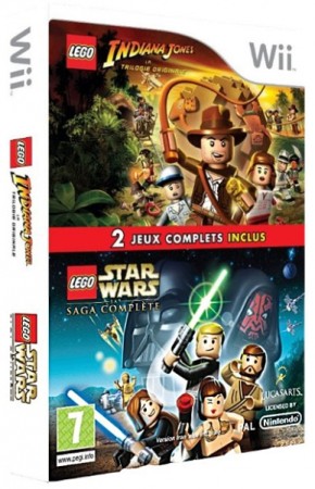 Lego indiana Jones et Lego stars wars La saga complète - Wii