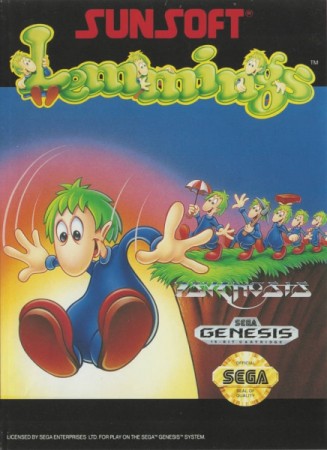 Lemmings (import USA) en boîte - Megadrive