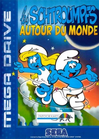 Les Schtroumpfs Autour du Monde en boîte - Megadrive