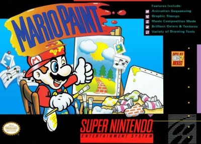 Mario Paint - sans souris (import USA) en boîte  - Super Nintendo