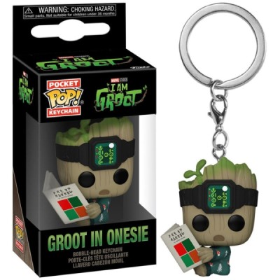 Porte-Clés Groot in onesie Pocket Pop - Marvel - porte cle