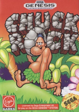 Chuck Rock (import USA) en boîte - Megadrive