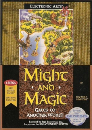Might and Magic - Gates to Another World (import USA) en boîte - Megadrive