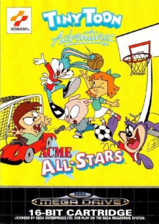 Tiny Toon Adventures: ACME All-Stars en boîte  - Megadrive