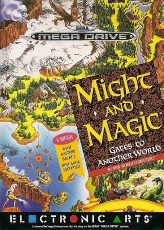Might and Magic - Gates to Another World en boîte - Megadrive