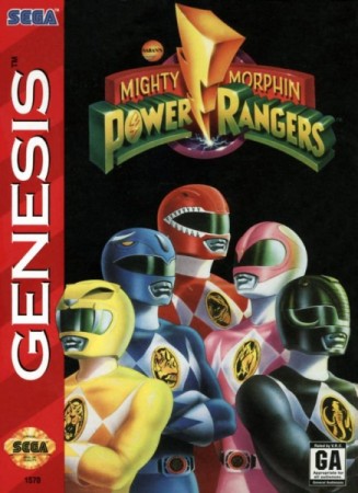 Mighty Morphin Power Rangers (import USA) en boîte - Megadrive