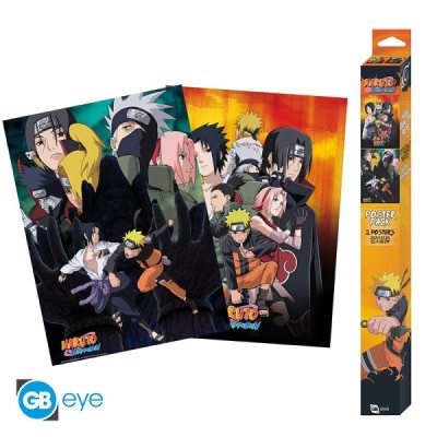 NARUTO SHIPPUDEN Set 2 Chibi Posters Ninjas (52 x 38 cm) - Poster