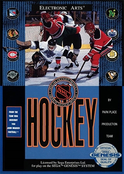 EA Hockey (import USA) en boîte - Megadrive