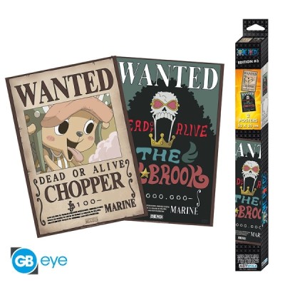 Posters Wanted Brook & Chopper ONE PIECE Set 2 Chibi  (52 x 35 cm) - Poster