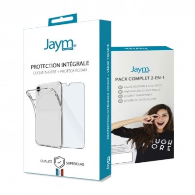Coque Jaym Souple + protége écran iPhone 13 Pro Transparente - Accessoires