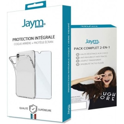 Coque Jaym Souple + protége écran iPhone 14 Transparente - Accessoires