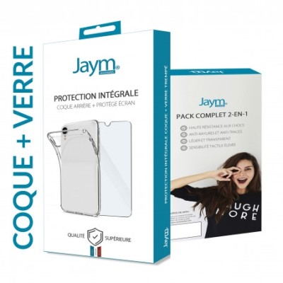 Pack Integral Coque Souple transparente  + Verre Trempe 9h 2.5d iPhone 14 Plus - Jaym - Accessoires