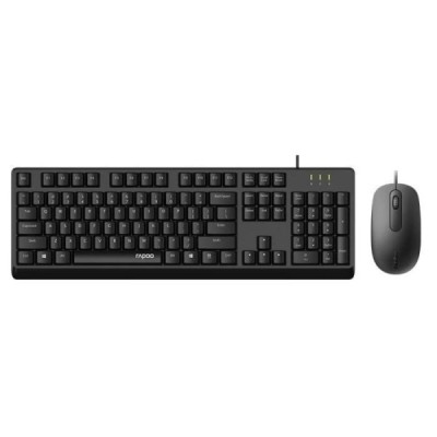 Pack clavier souris filaire Rapoo X130 Pro noir - Ordinateurs portables