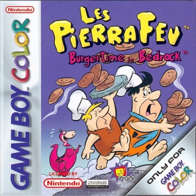Les Pierrafeu: Burgertime In Bedrock - Game Boy