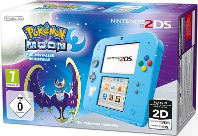 Console Nintendo 2DS Bleue - Edition Pokemon Lune (avec jeu) - En Boîte - 3DS