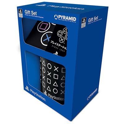 Coffret cadeau Mug + Dessous de verre + Porte-clés - Playstation - porte cle