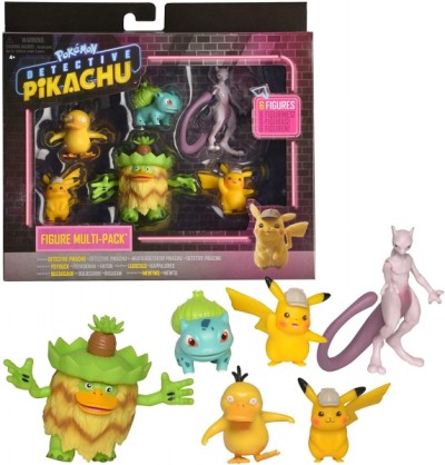 Pokémon Détective Pikachu - Pack de 6 Figurines  - Figurine