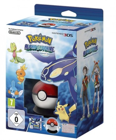 Pokémon Saphir Alpha + Pokéball + Poster Pokédex en boîte - 3DS