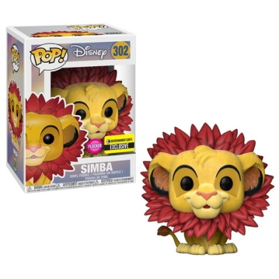 Pop Disney - Simba - 302 Entrainement Flocked Earth - Figurine