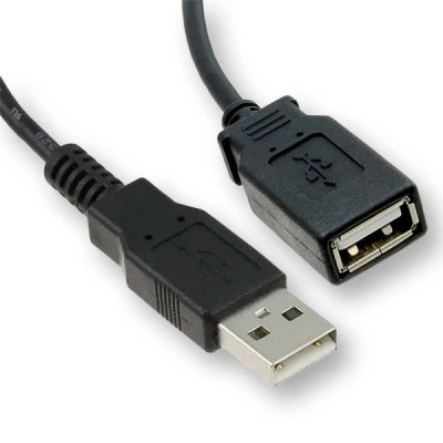 Cable usb 2.0 A male vers usb 2.0 A femelle 1m - Multimedia