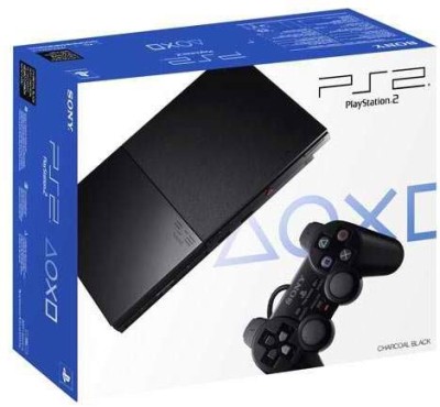 Console PlayStation 2 Slim - Charcoal Black en boîte  - Playstation 2
