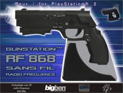 Pistolet sans fil Gunstation RF 868 en boîte - Playstation 2