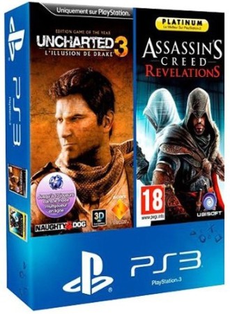 Uncharted 3 Edition Jeu de l'Année + Assassin's Creed Revelations Platinum - Playstation 3