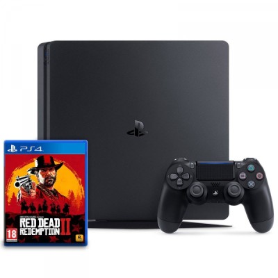 Console Playstation 4 Slim (500 Go) et Red Dead Redemption 2 - Playstation 4 