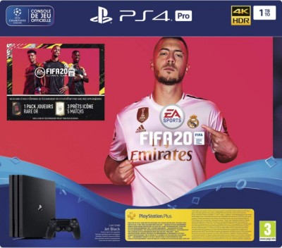 Console Playstation 4 Pro (1 Go) et FIFA 20 en boîte - Playstation 4 