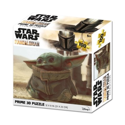 Puzzle 3D 100 pièces Grogu assis Star Wars Mandalorian - Jeux et cartes