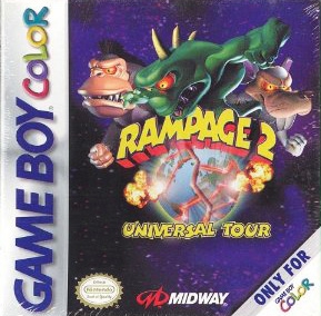 Rampage 2: Universal Tour en boîte - Game Boy