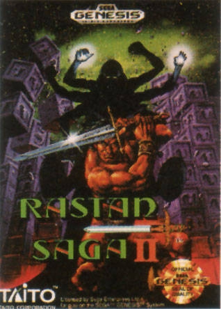 Rastan Saga II (import USA) en boîte - Megadrive