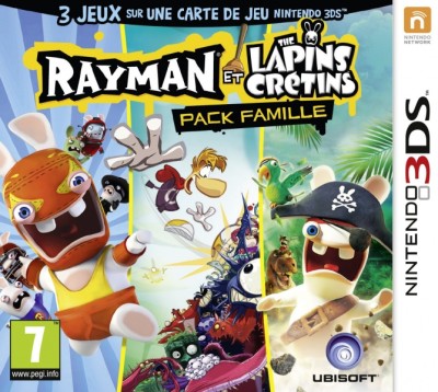 Rayman et Les Lapins Crétins - Pack Famille - 3DS