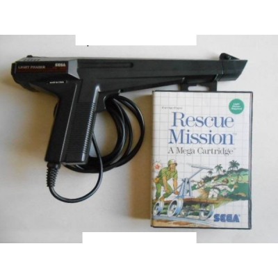 Rescue Mission et Pistolet Light Phaser - Master System