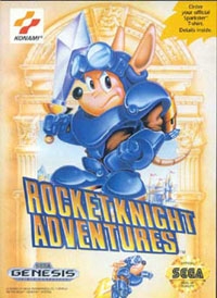 Rocket Knight Adventures (import USA) en boîte - Megadrive