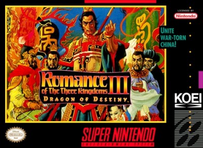 Romance of the Three Kingdoms III: Dragon of Destiny (import USA) - Super Nintendo