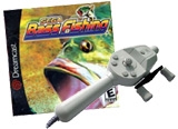 Sega Bass Fishing et canne a pêche - Dreamcast