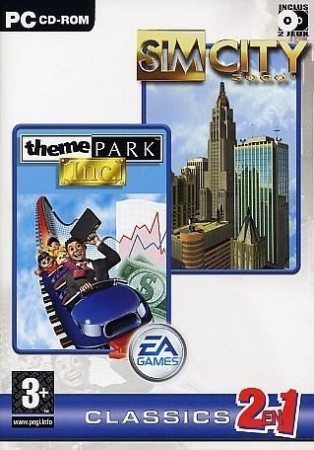 Pack de 2 jeux sim city 3000 theme park inc - Jeux PC