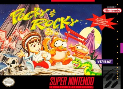 Pocky & Rocky (import USA) en boîte - Super Nintendo