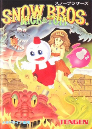 Snow Bros. (import japonais) en boîte - Megadrive